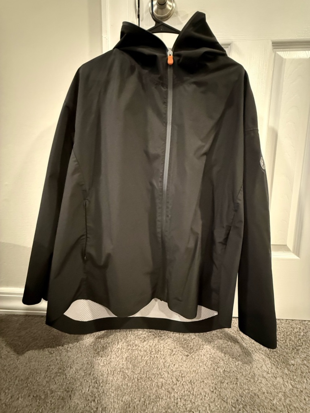 Save the duck  Black Hooded Shell  rain Jacket